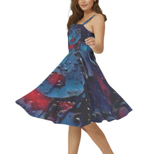 Load image into Gallery viewer, Sleeveless Square Neck Flare Hem Midi Dress