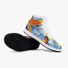 Load image into Gallery viewer, 352. New Black High-Top Leather Sneakers