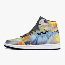 Load image into Gallery viewer, 352. New Black High-Top Leather Sneakers