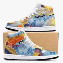 Load image into Gallery viewer, 352. New Black High-Top Leather Sneakers