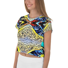 Load image into Gallery viewer, All-Over Print Crop Tee