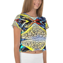 Load image into Gallery viewer, All-Over Print Crop Tee