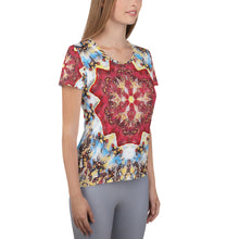 Load image into Gallery viewer, All-Over Print Women's Athletic T-shirt