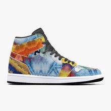 Load image into Gallery viewer, 352. New Black High-Top Leather Sneakers