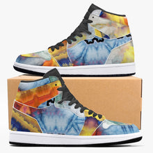 Load image into Gallery viewer, 352. New Black High-Top Leather Sneakers