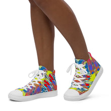 Load image into Gallery viewer, Women’s high top canvas shoes
