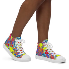 Load image into Gallery viewer, Women’s high top canvas shoes