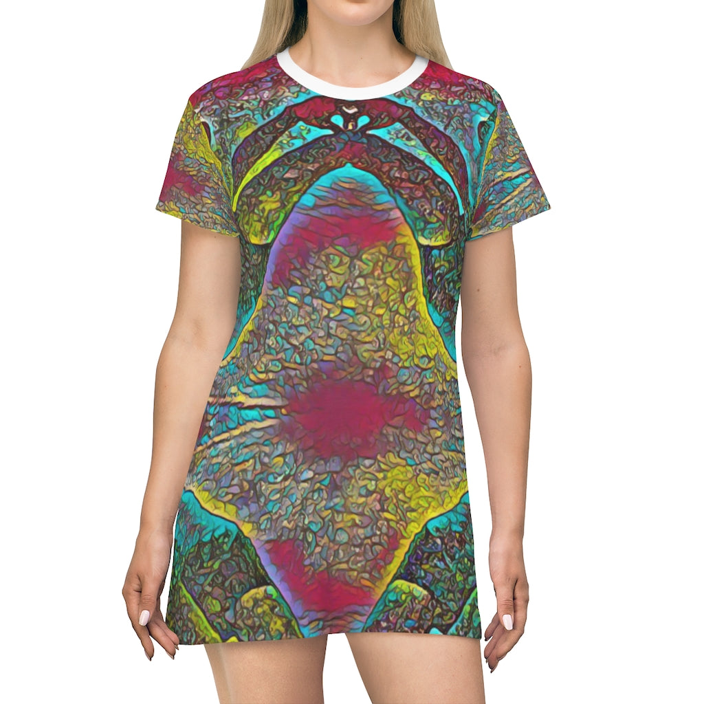 All Over Print T-Shirt Dress