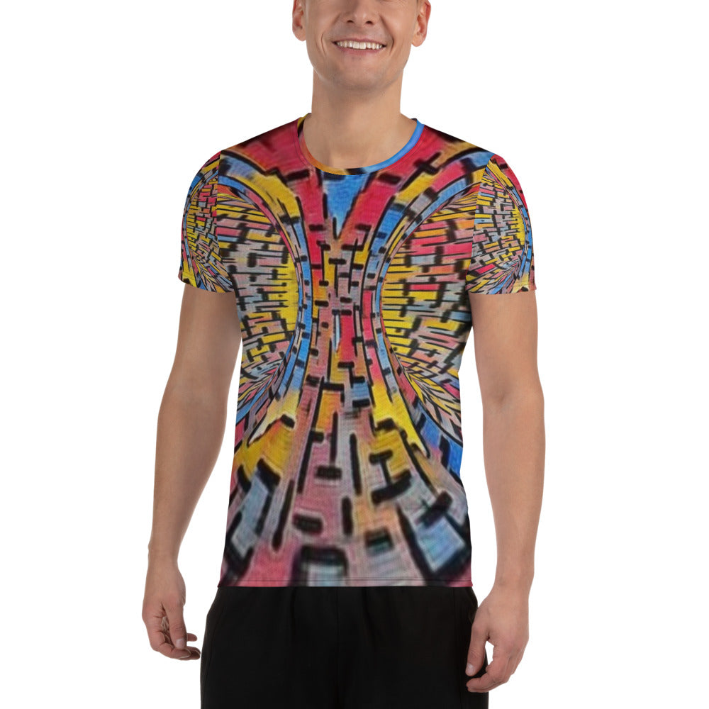 All-Over Print Men's Athletic T-shirt